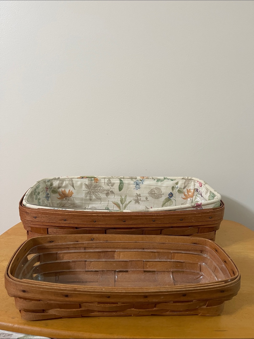 Longaberger Bread and Cracker Basket Combo